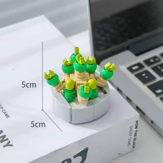 Wizardi BiGuangHuan Building Brick Mini Potted Plants Set